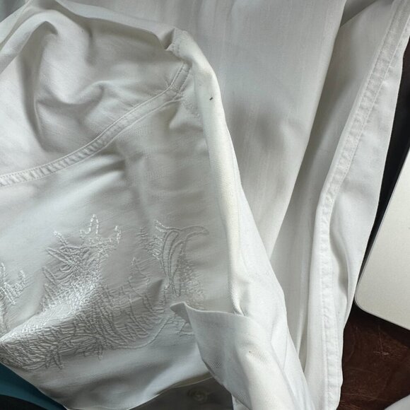 INDIGO PALMS Embroidered Front Button Down Style Shirt Size Large - Picture 12 of 12